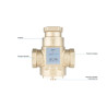AFRISO Zawór temperaturowy ATV 336 DN25 Rp1" kvs 9 60°C 1633610